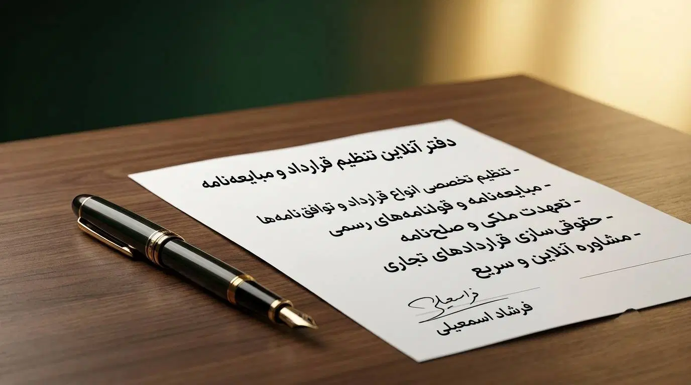 تنظیم تخصصی انواع قرارداد و توافق‌نامه محکمه‌پسند|خدمات مالی، حقوقی و اداری|تهران, سلسبیل شمالی|دیوار