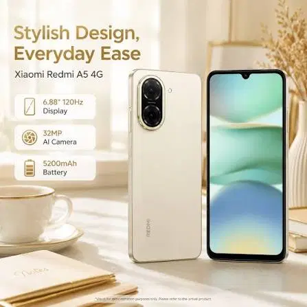 redmi A5 Gold 128G Ram4|موبایل|خوی, |دیوار