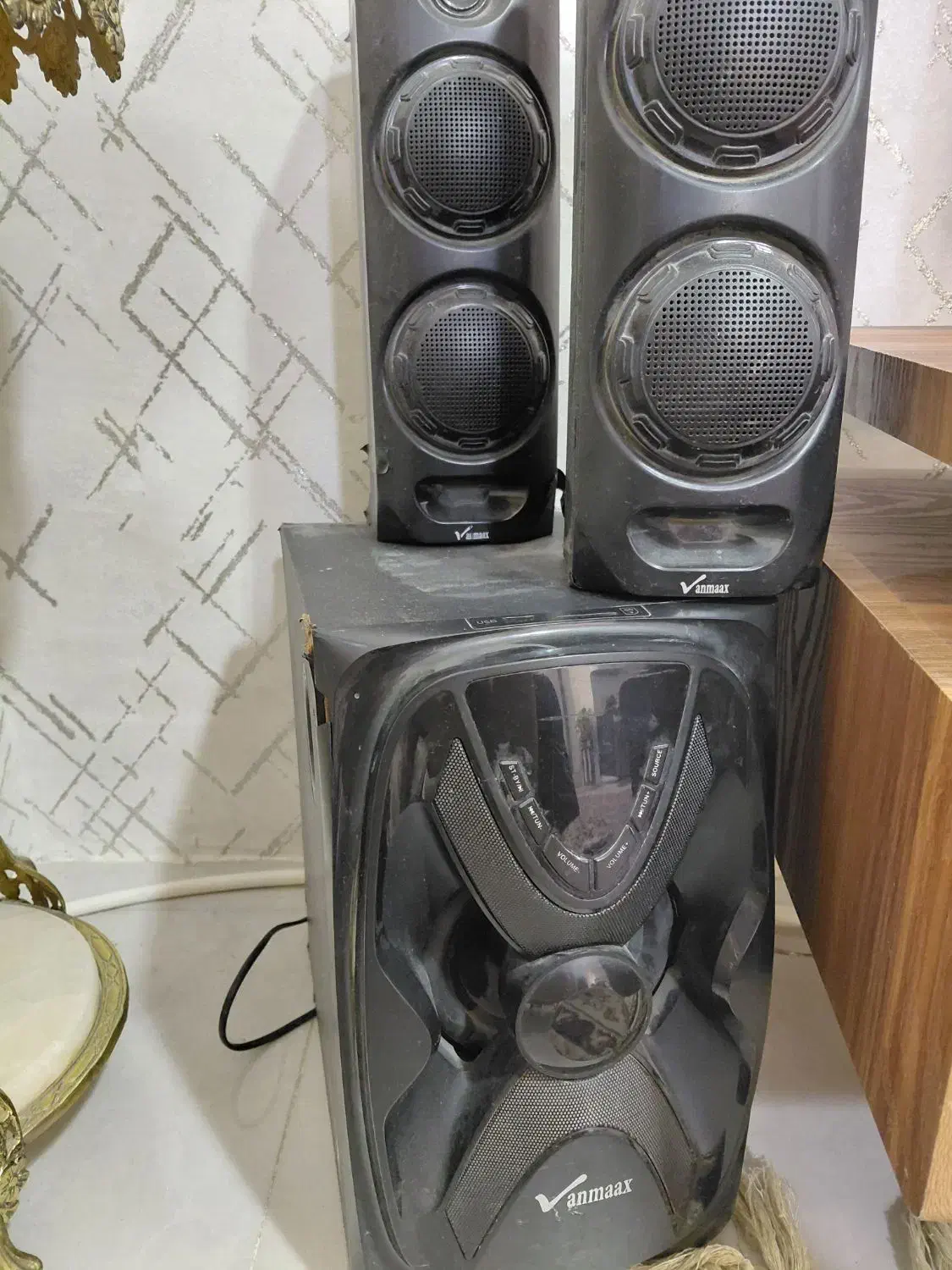 اسپیکر قدیمی محکم|سیستم صوتی خانگی|کرمانشاه, |دیوار