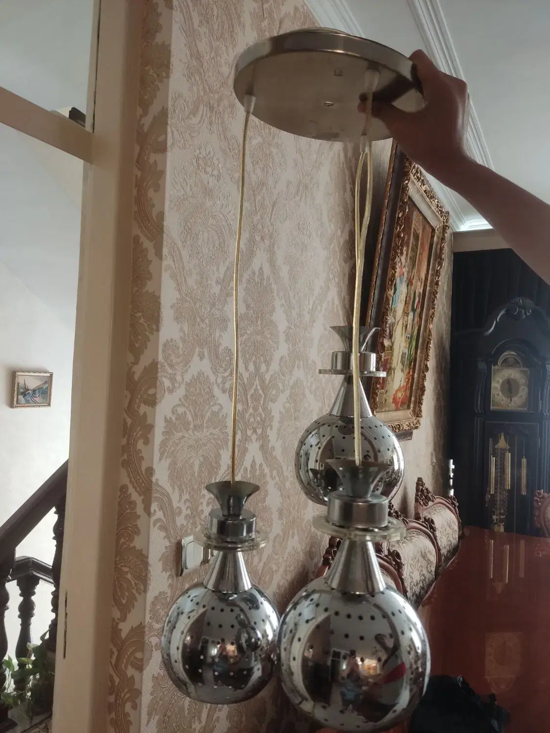 لوستر|لوستر و چراغ آویز|تبریز, |دیوار