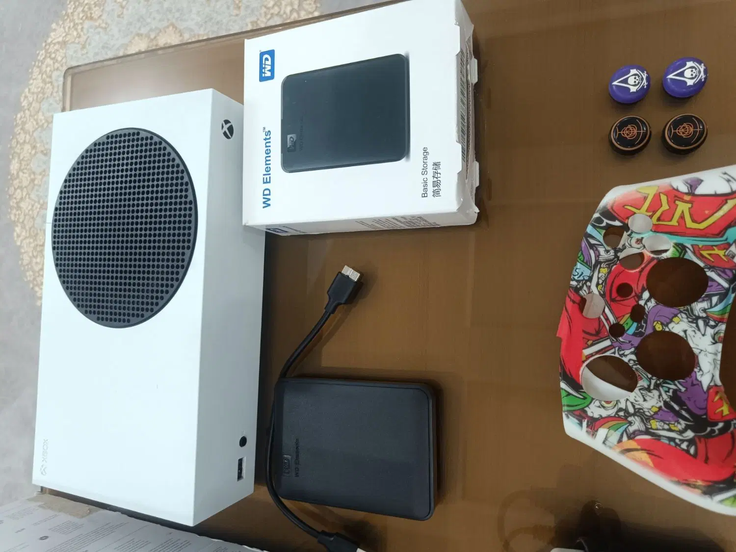 xbox series s 512G + hard external 500G|کنسول، بازی ویدئویی و آنلاین|قزوین, |دیوار