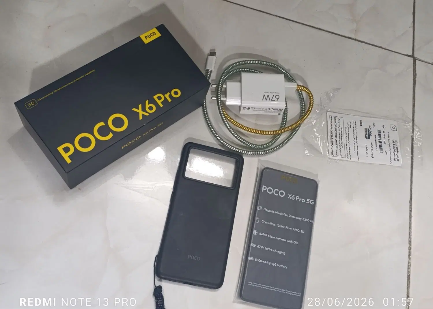 poco x6pro 5G|موبایل|مشهد, قائم|دیوار