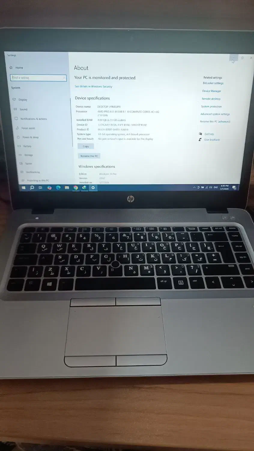 لپتاپ hp|رایانه همراه|رباطکریم, رباطکریم|دیوار