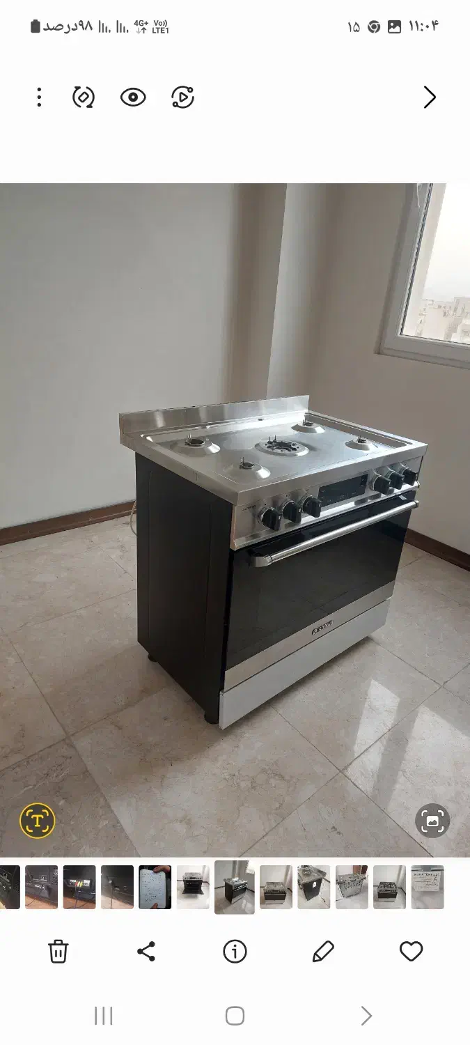 اجاق گاز پنج شعله فردار اسنوا مدل والنتینو ۶۱۱۱N|اجاق گاز و لوازم برقی پخت‌وپز|تهران, صد دستگاه|دیوار