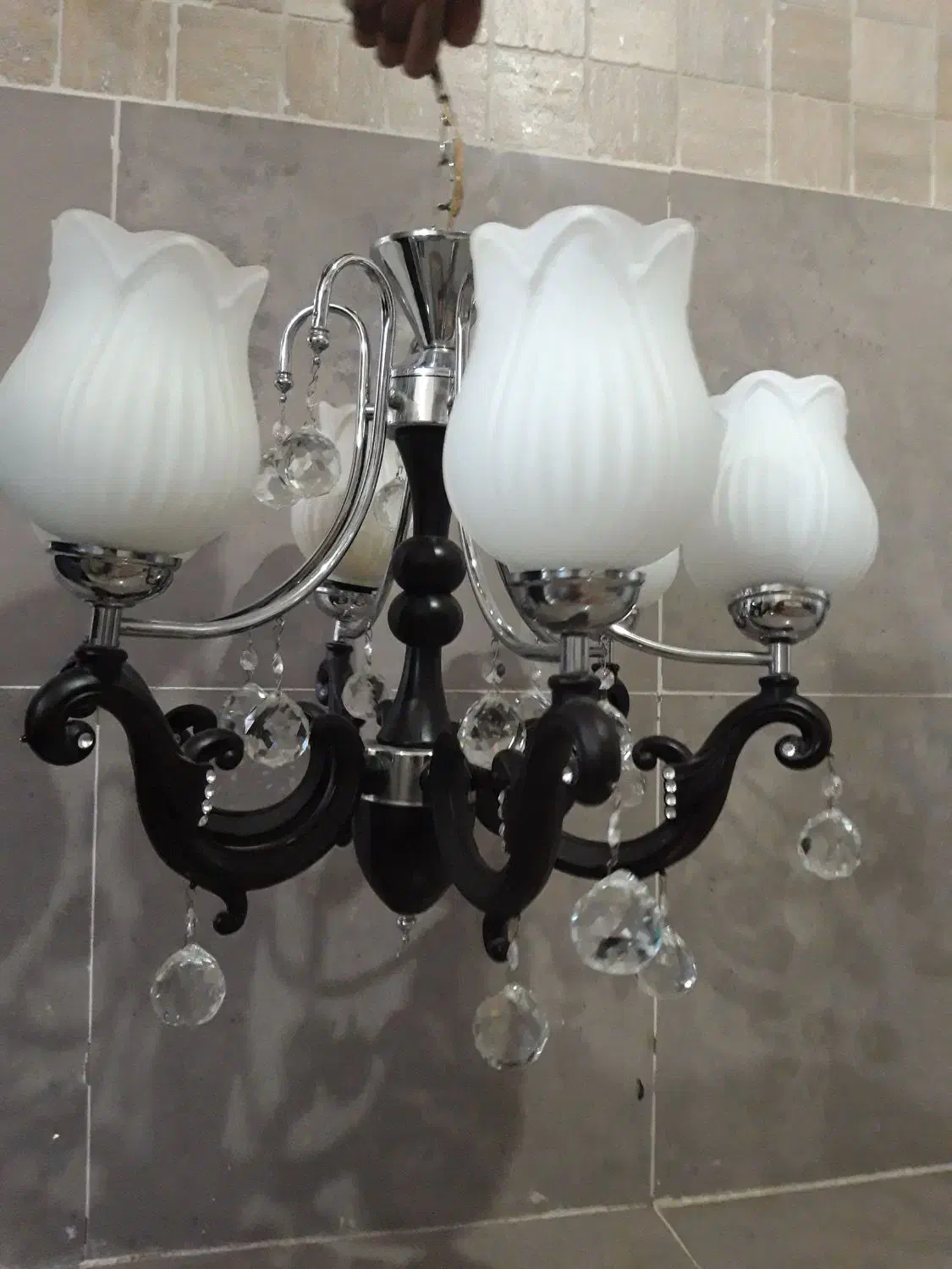 لوستر|لوستر و چراغ آویز|نهاوند, |دیوار