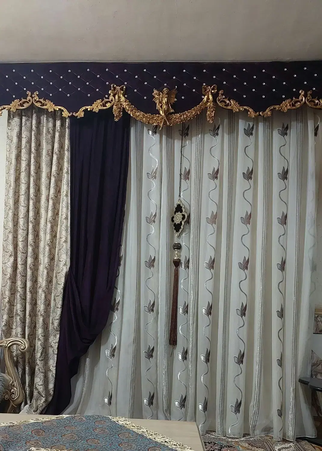 پرده|پرده، رانر، رومیزی|اهواز, بهارستان|دیوار
