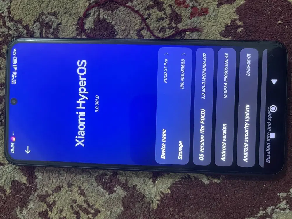 Poco x7 pro 256/12|موبایل|ایرانشهر, |دیوار