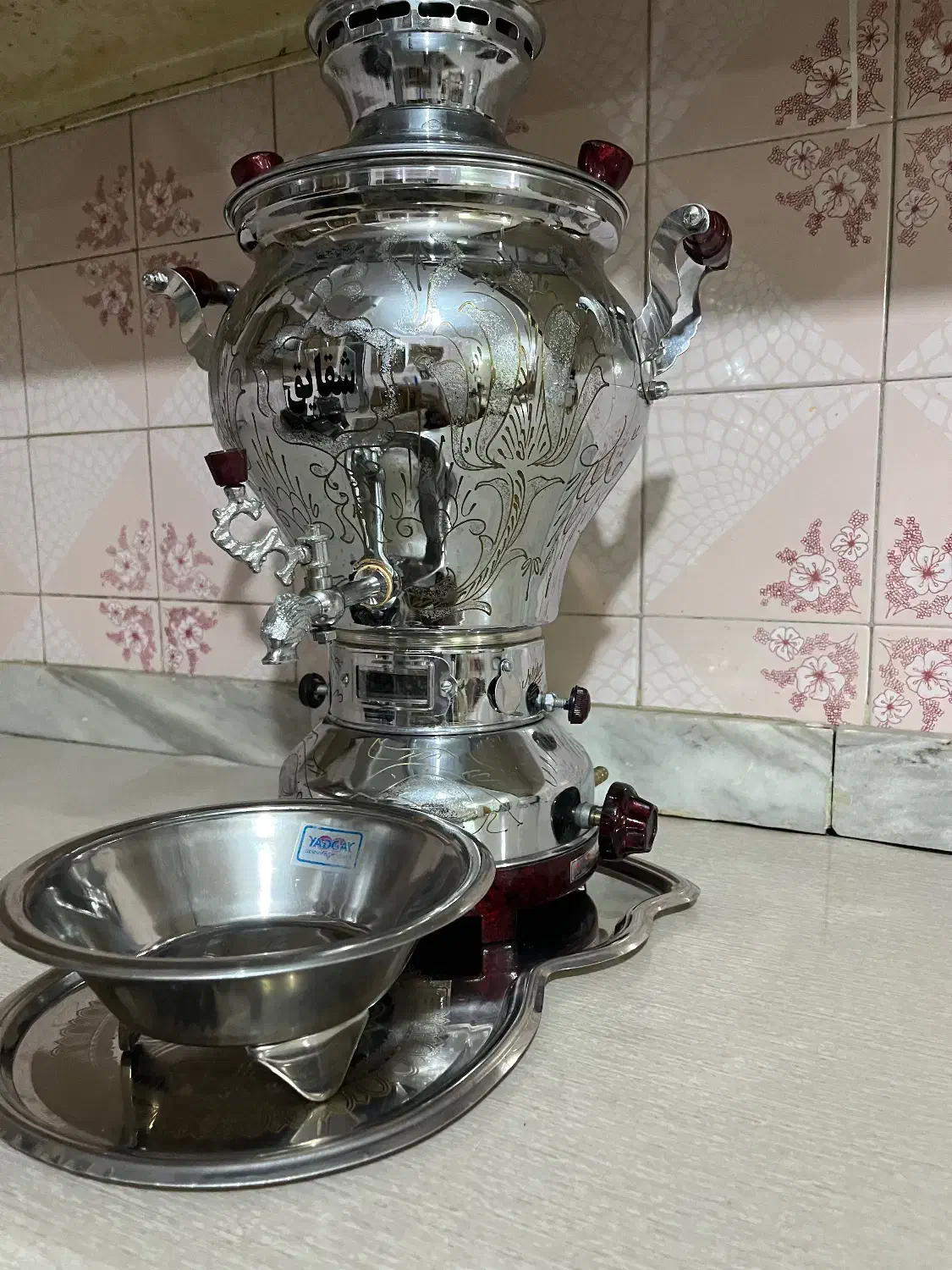 سماور گازی ۶ لیتری|سماور، چای‌ساز، قهوه‌ساز|قزوین, |دیوار