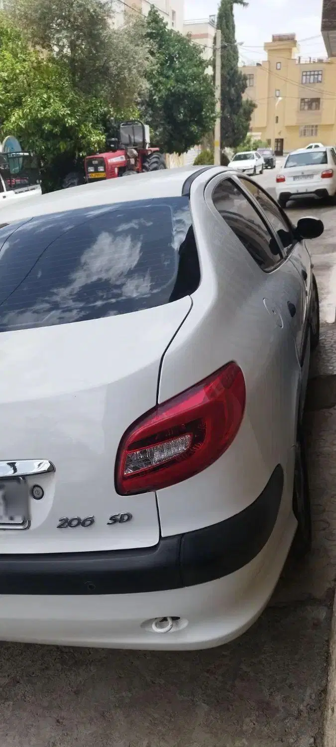 206 sd v8 سیمی|خودرو سواری و وانت|شیراز, دوکوهک|دیوار