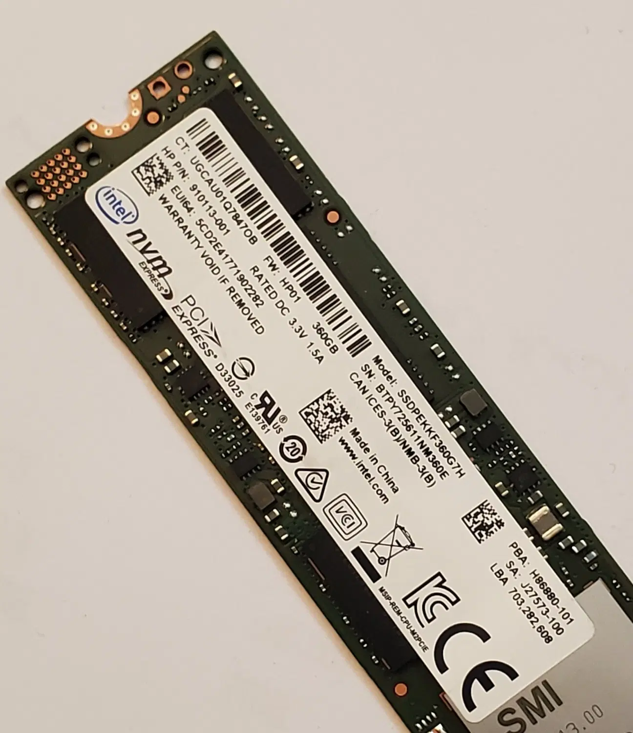 SSD M.2 NVMe 2280 Intel 360GB|قطعات و لوازم جانبی رایانه|تهران, میرداماد|دیوار