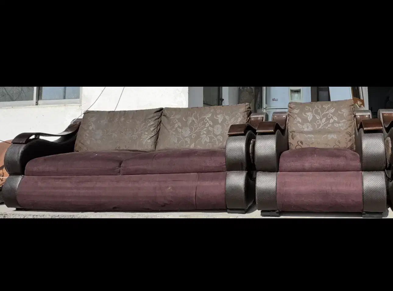 مبل ۷نفره|مبلمان خانگی و میز عسلی|رشت, حومه رشت|دیوار