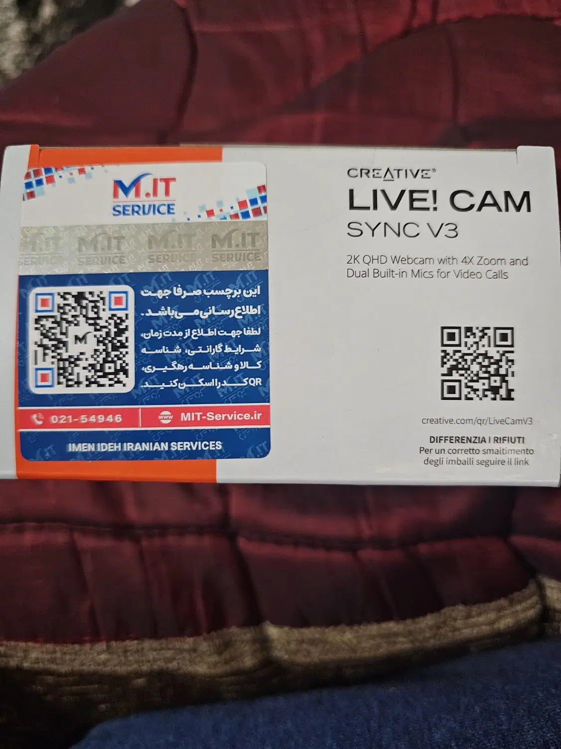 وبکم creative live cam Sync v3|قطعات و لوازم جانبی رایانه|قم, یزدان‌شهر|دیوار