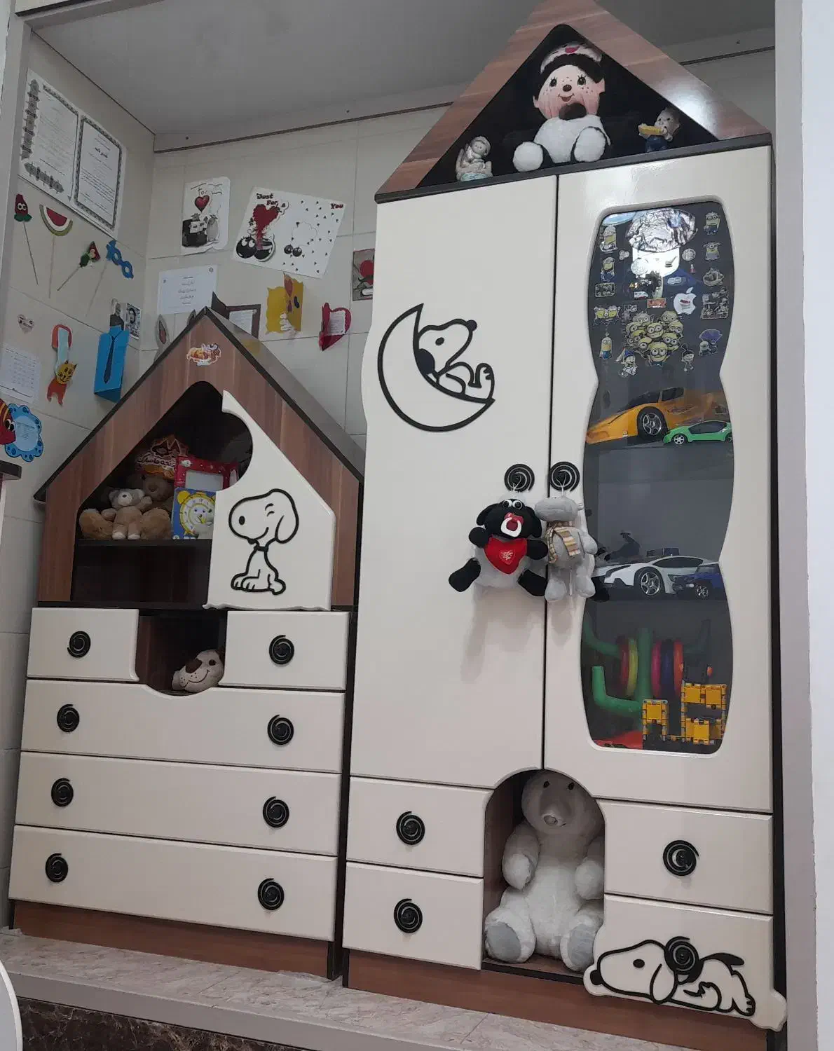 سرویس تخت وکمد نوزاد|تخت و سرویس خواب|طبس, |دیوار