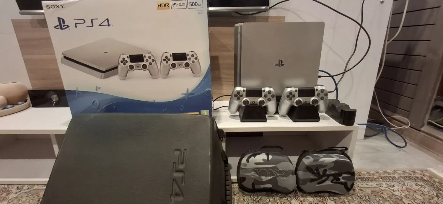 ps4 slim silver|کنسول، بازی ویدئویی و آنلاین|شیراز, حافظیه|دیوار