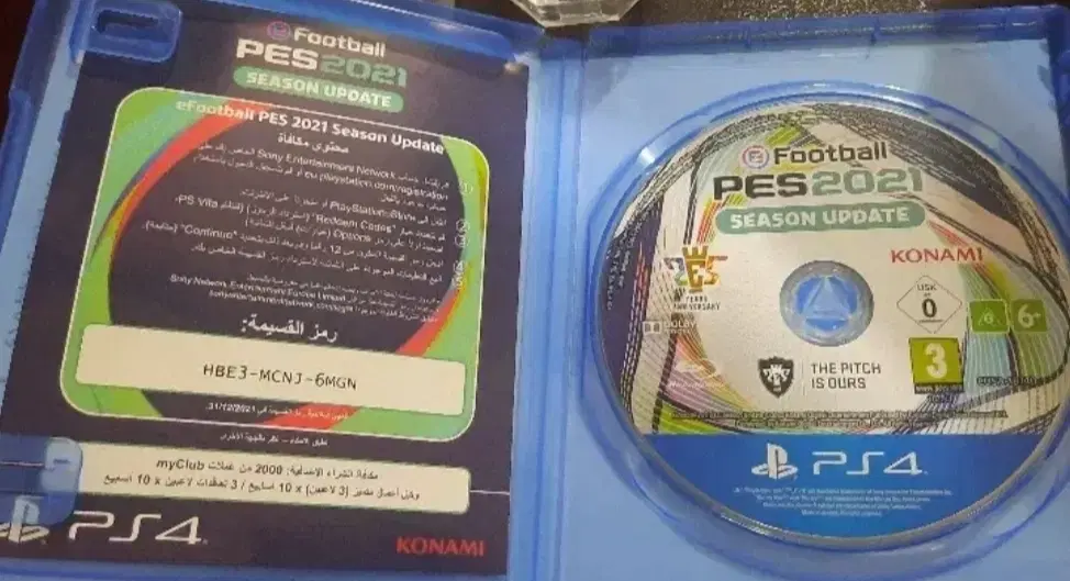دیسک pes 2021|کنسول، بازی ویدئویی و آنلاین|رشت, حمیدیان|دیوار