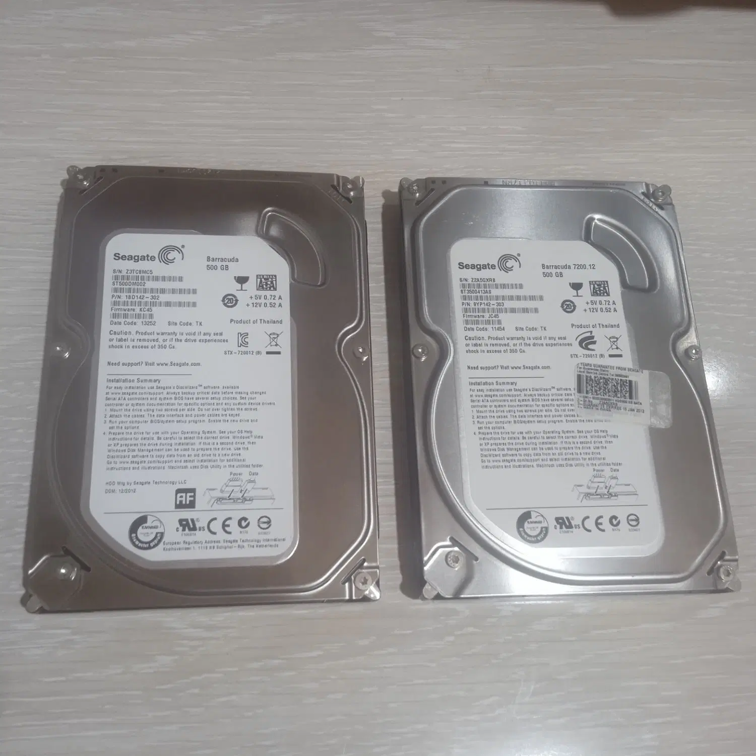 ۲ عدد هارد 500 Seagate HDD|قطعات و لوازم جانبی رایانه|سنندج, |دیوار