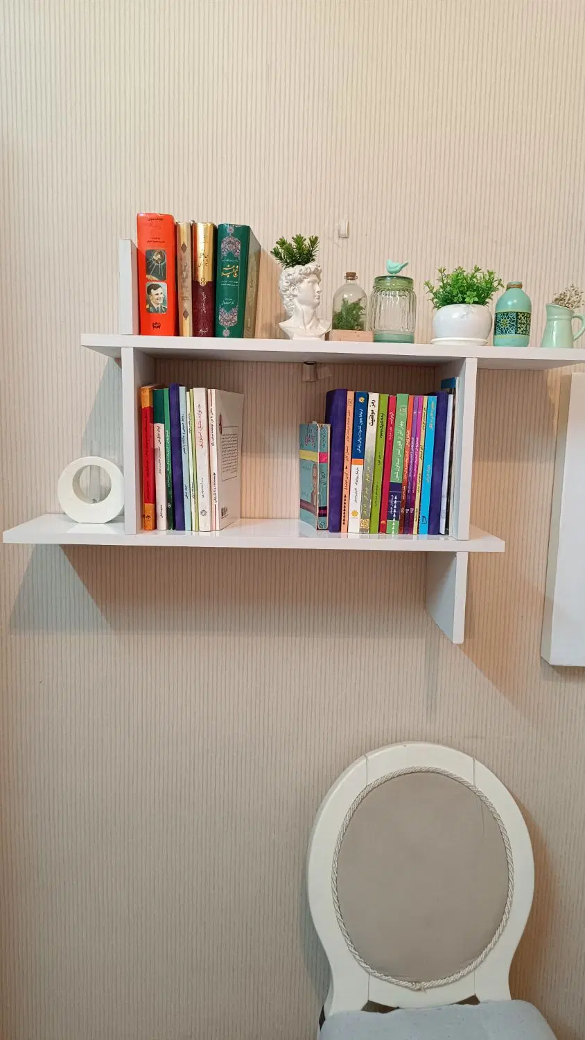 شلف|کتابخانه، شلف، قفسههای دیواری|نجفآباد, دلگشا|دیوار