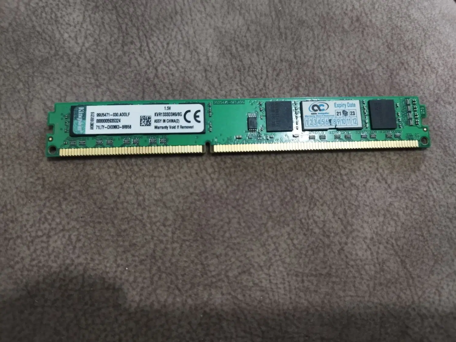 رم 8 گیگ ddr3 1600base Kingston|قطعات و لوازم جانبی رایانه|قم, خداکرم|دیوار