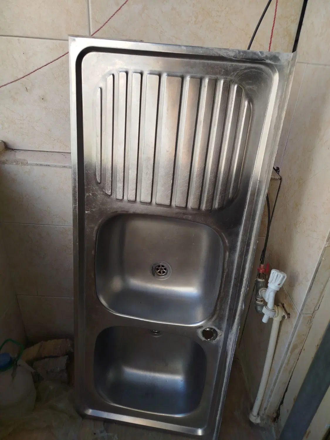 سینک|آبچکان و نظمدهنده ظروف|خرمآباد, |دیوار