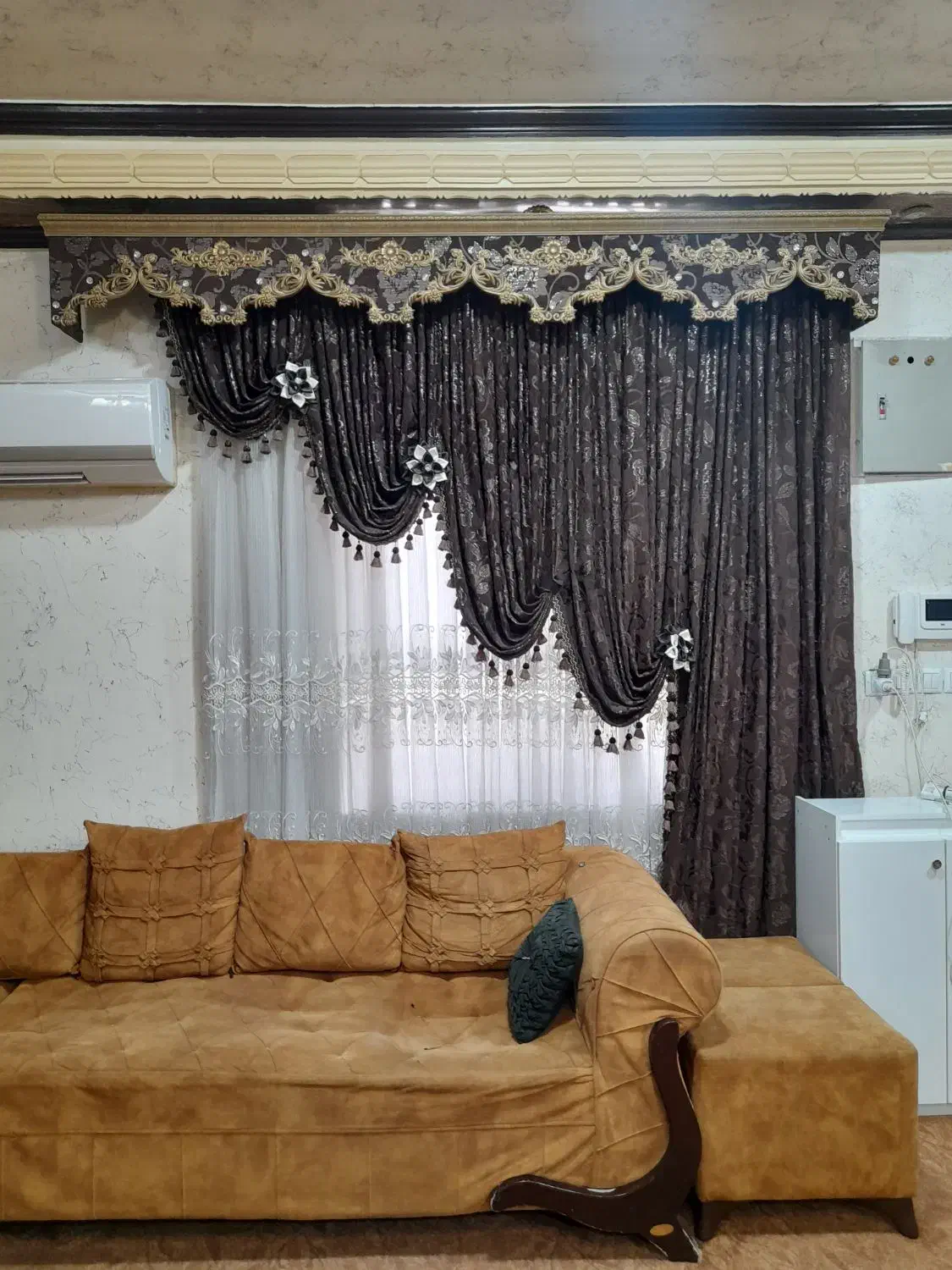 پرده|پرده، رانر، رومیزی|امیدیه, |دیوار