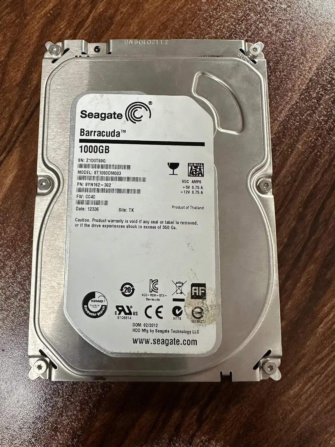 هارد Seagate 1TB Sata|قطعات و لوازم جانبی رایانه|تهران, شهرآرا|دیوار