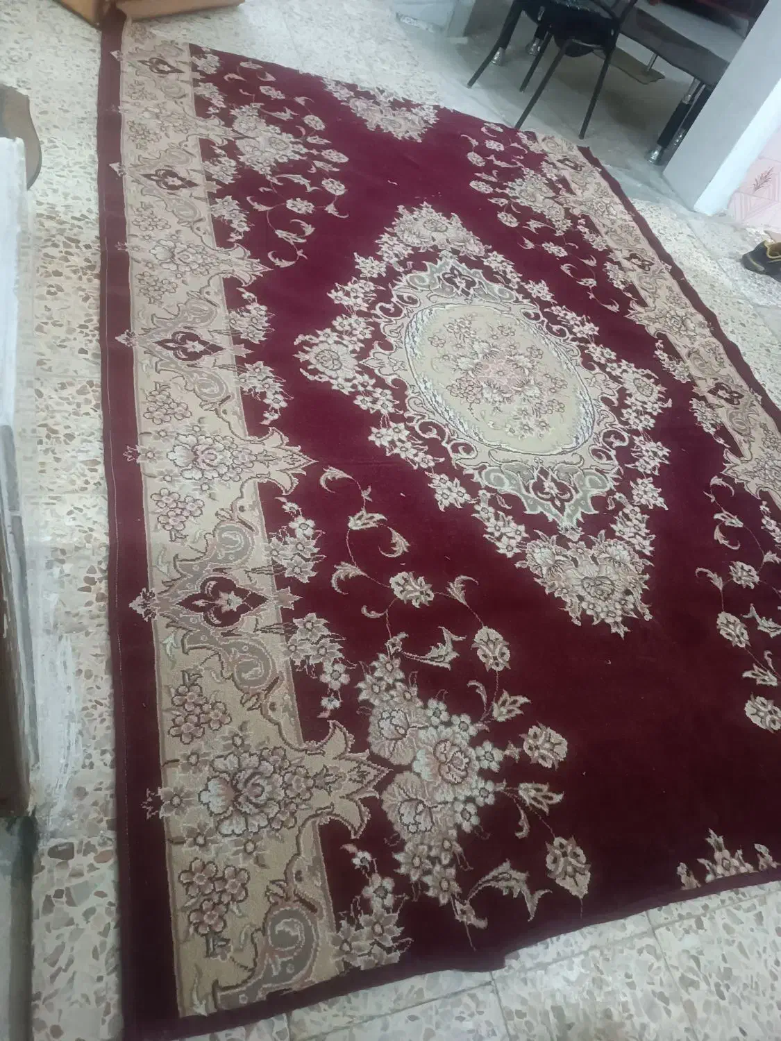 کسر فرش|فرش|جهرم, |دیوار