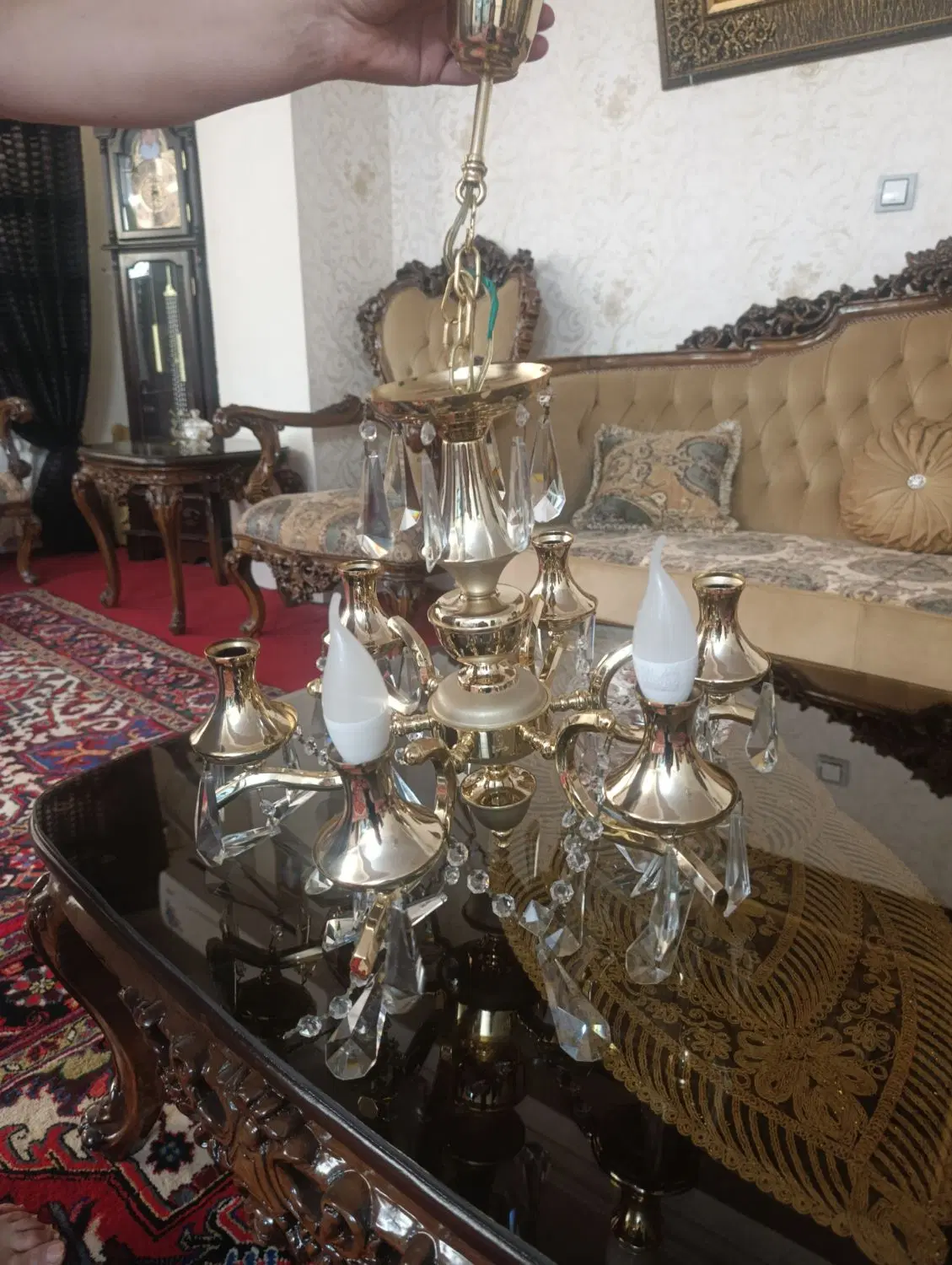 لوستر شیک|لوستر و چراغ آویز|تبریز, |دیوار