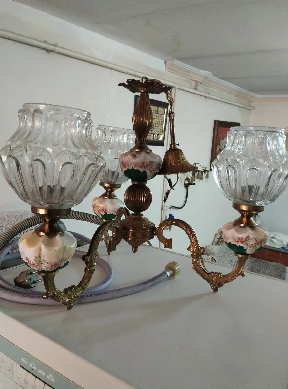 لوستر|لوستر و چراغ آویز|تبریز, |دیوار