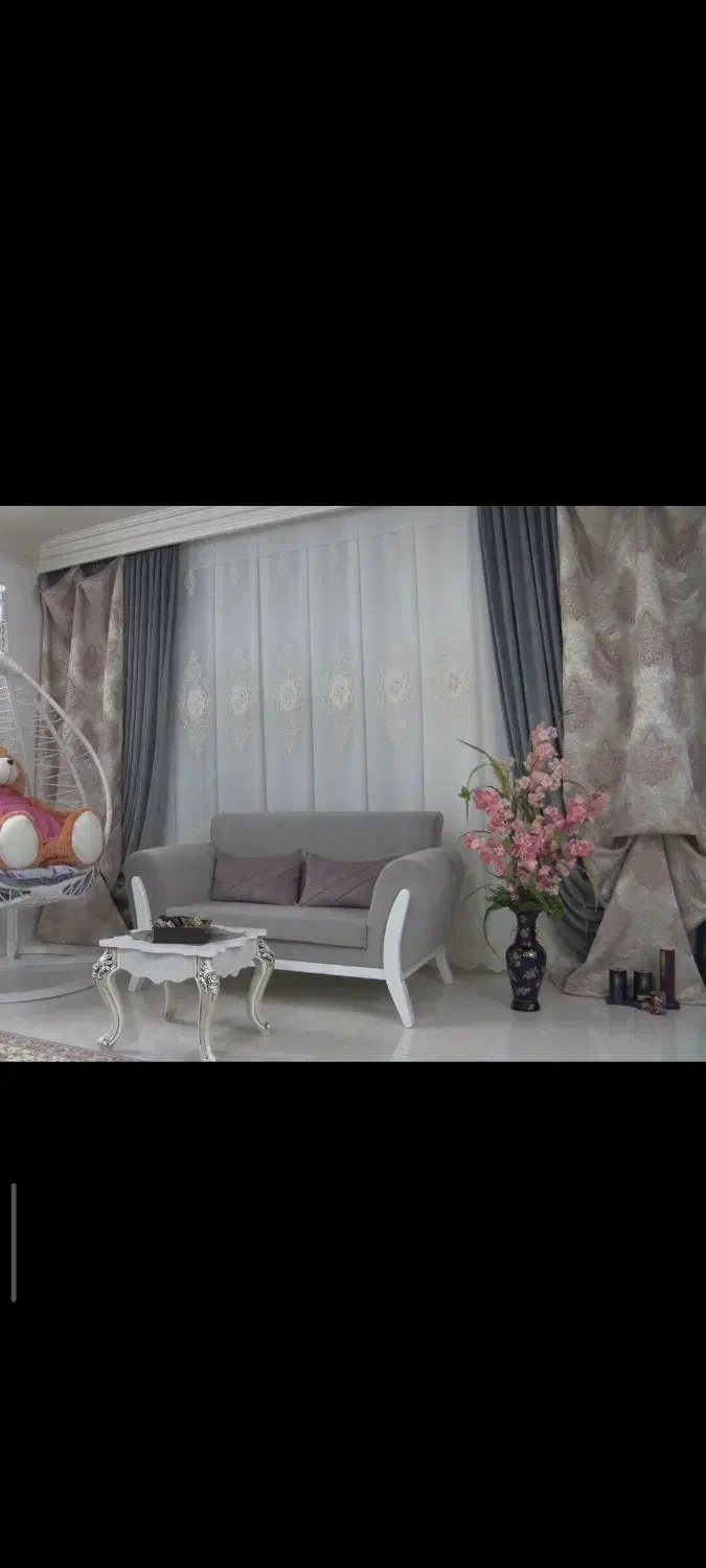 پرده وتورزیرش و دوتا دستک تمیز ونو|پرده، رانر، رومیزی|مشهد, مشکینی (شهرک غرب)|دیوار