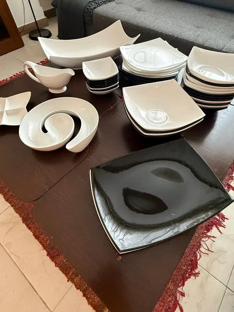 ظرف غذا خوری روز و شب|ظروف سرو و پذیرایی|بابل, |دیوار