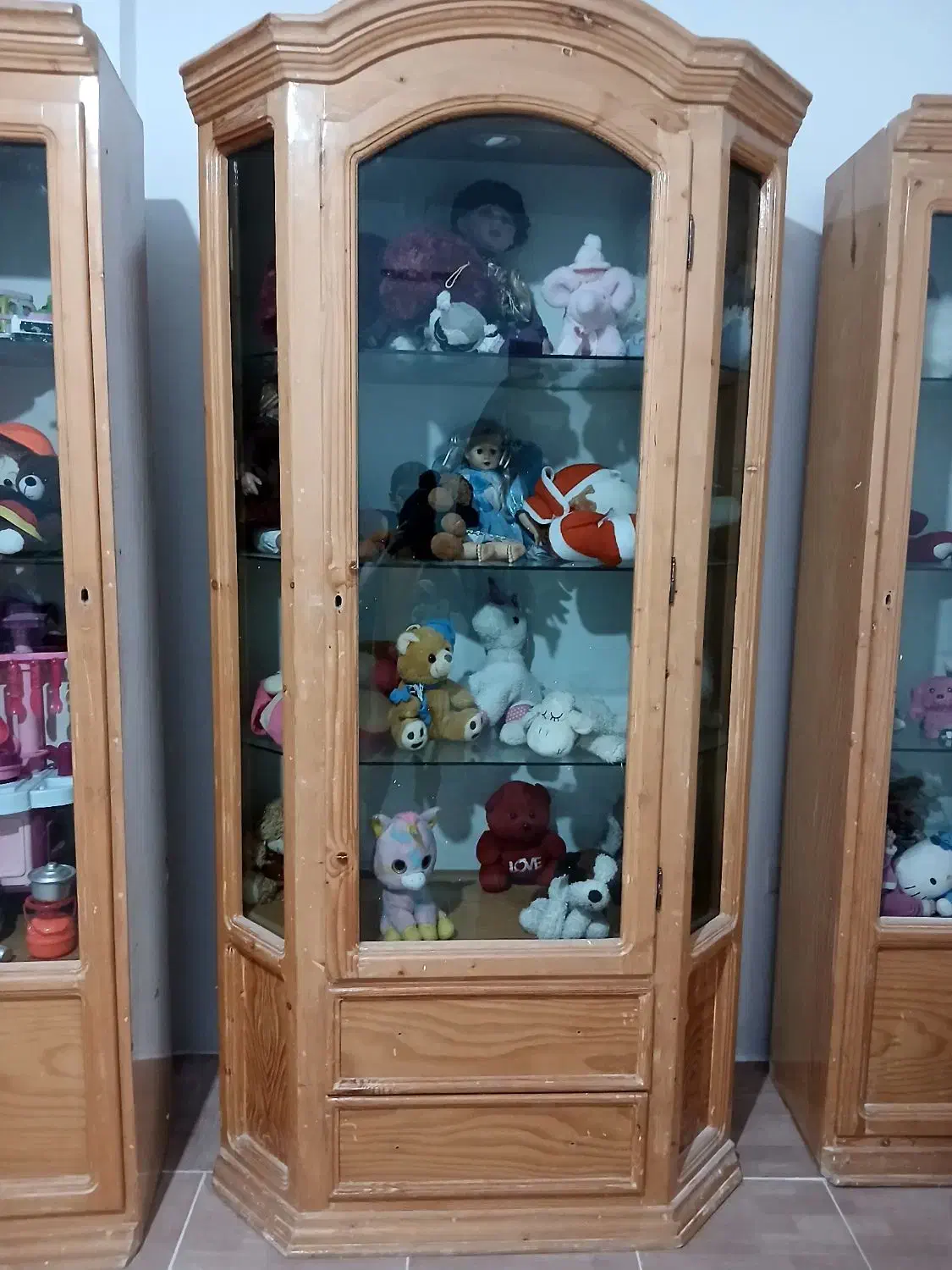 بوفه چوبی|بوفه، ویترین، کنسول|نیشابور, گمنام غربی|دیوار