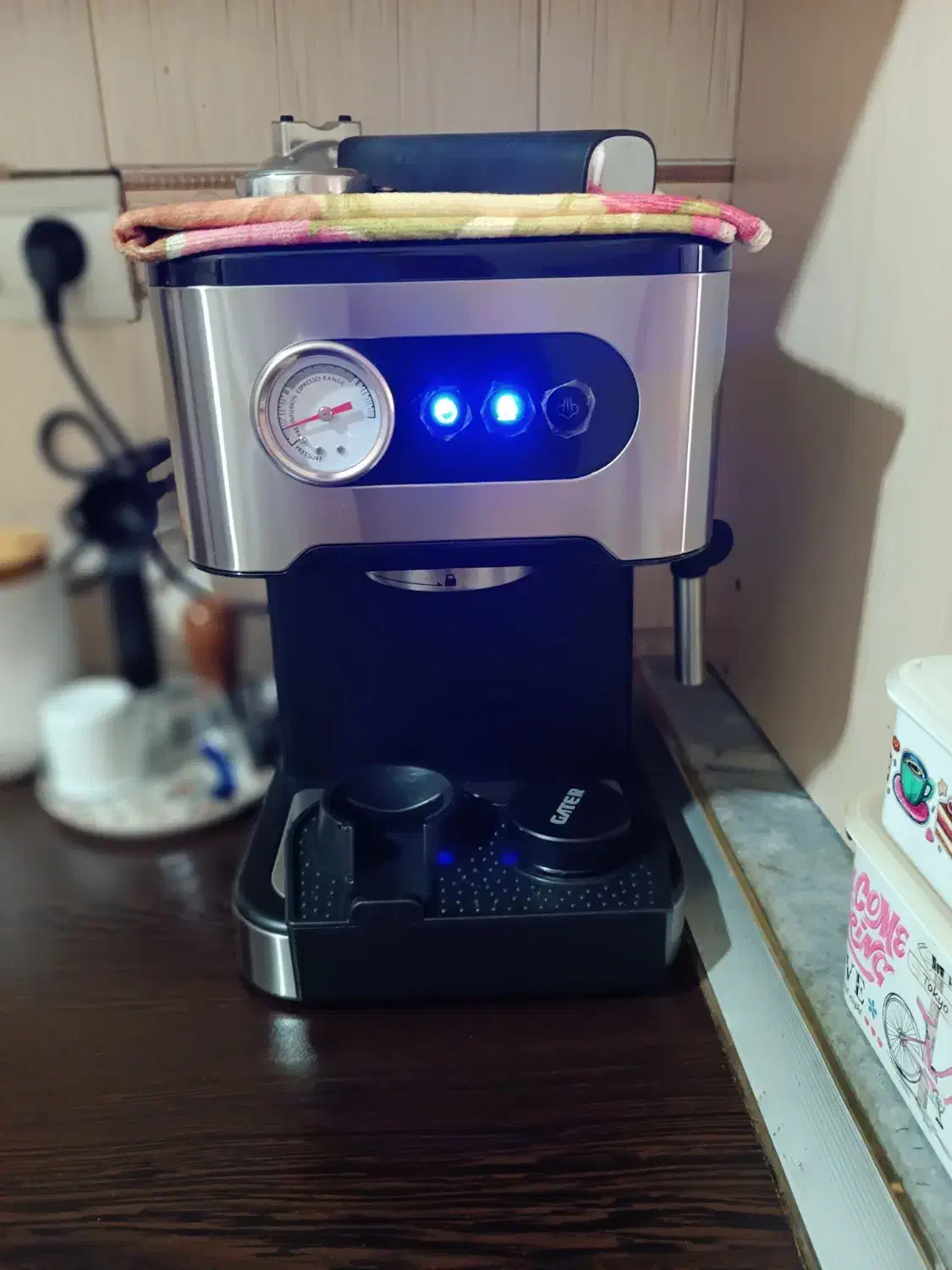 دستگاه اسپرسو ساز خانگی 20بار توان 1450|سماور، چای‌ساز، قهوه‌ساز|کرمانشاه, |دیوار