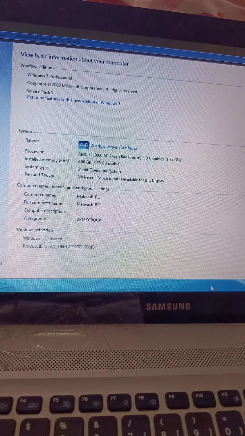 فروش لپ تاپ کارکرده سامسونگ|رایانه همراه|کرج, چهارصد دستگاه|دیوار