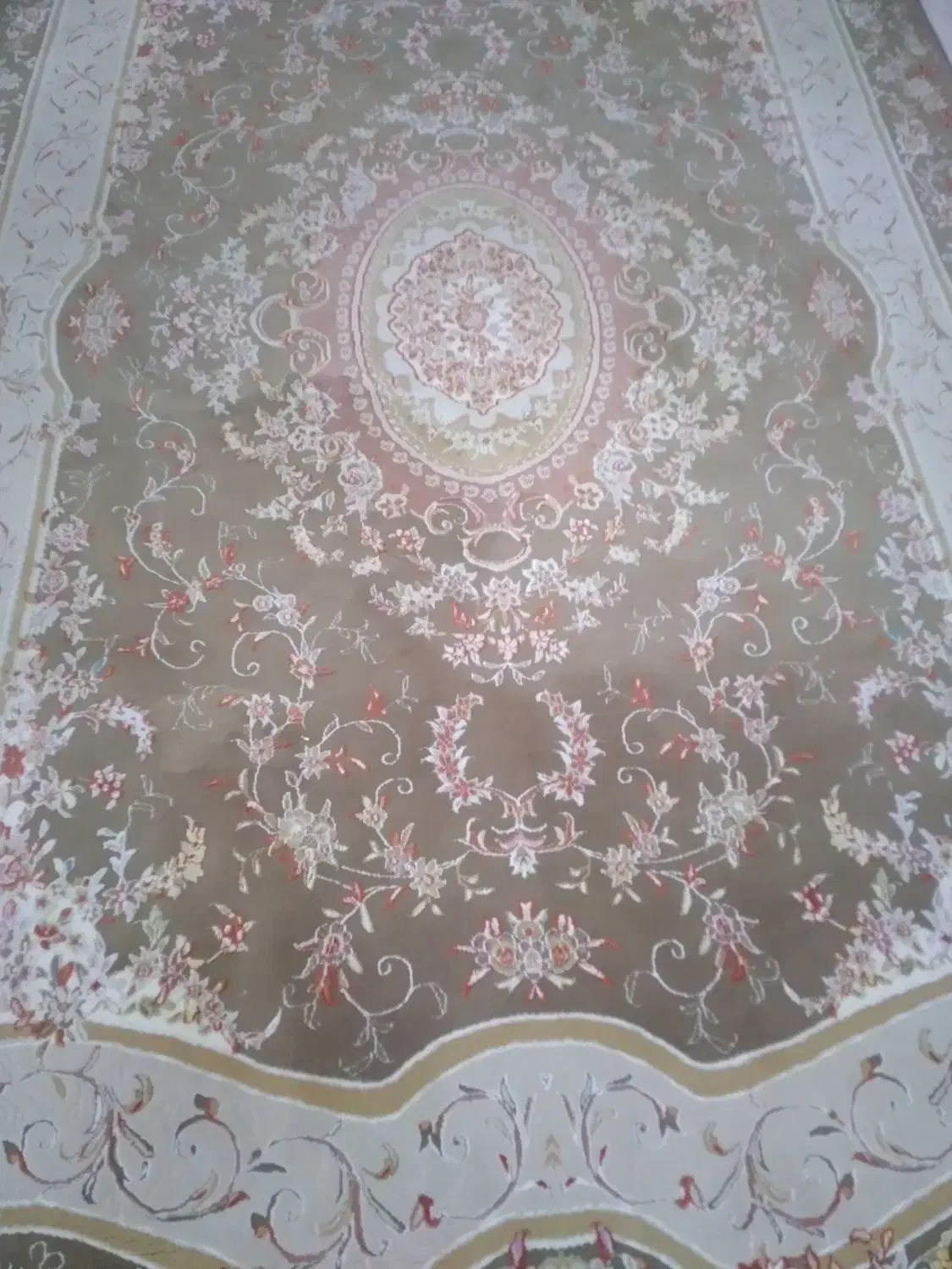 فرش۶متری‌نخ‌ابریشم‌‌گل‌برجسته ماشینی|فرش|تهران, شهرک شریعتی|دیوار