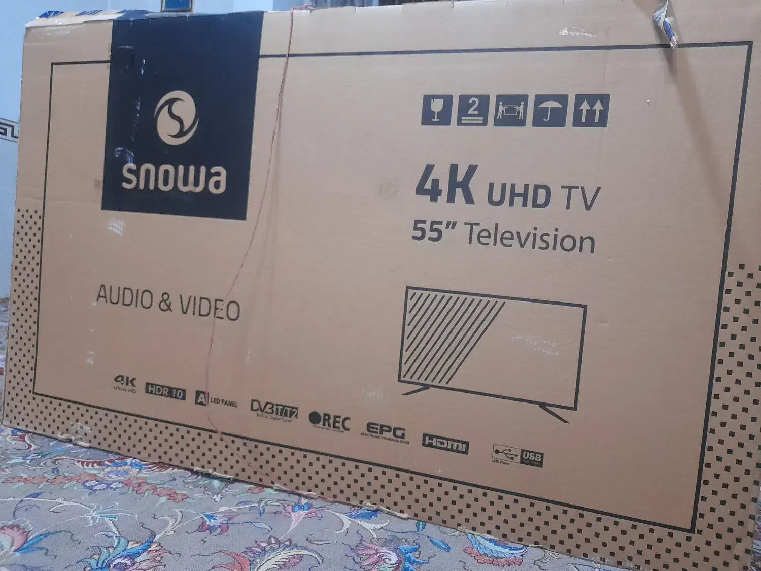 ۵۵ اینچ|تلویزیون و پروژکتور|قزوین, |دیوار