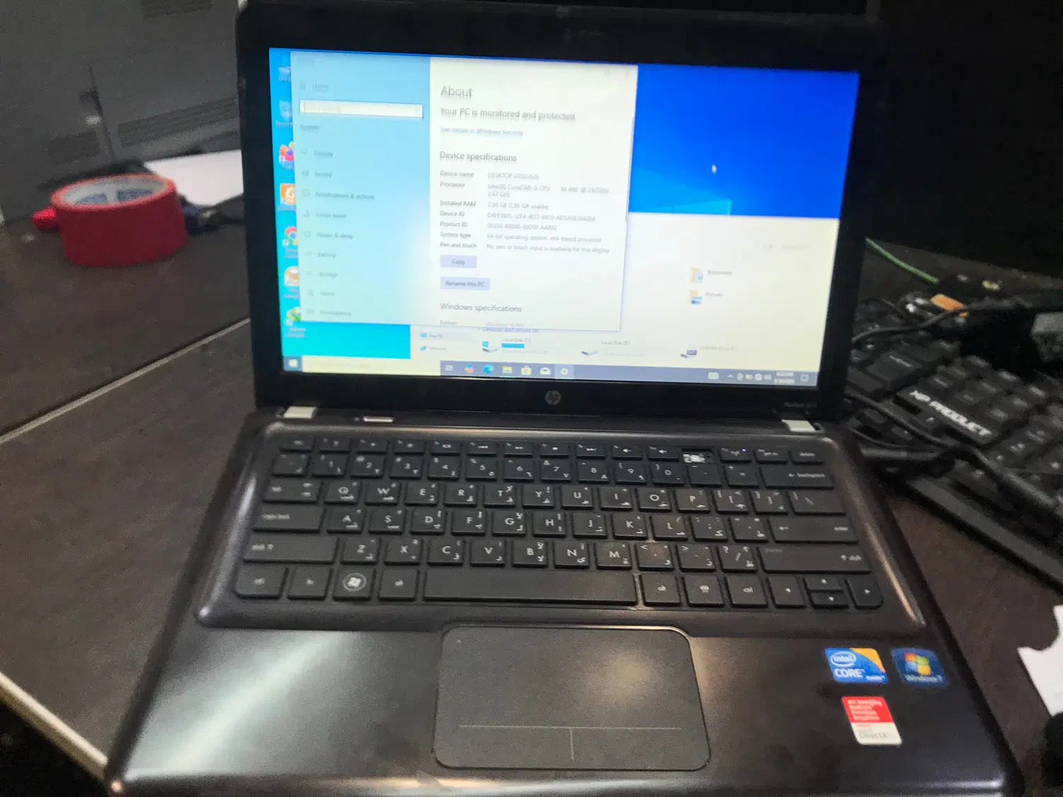 لبتاپ hp dv3|رایانه همراه|قم, لسانی|دیوار