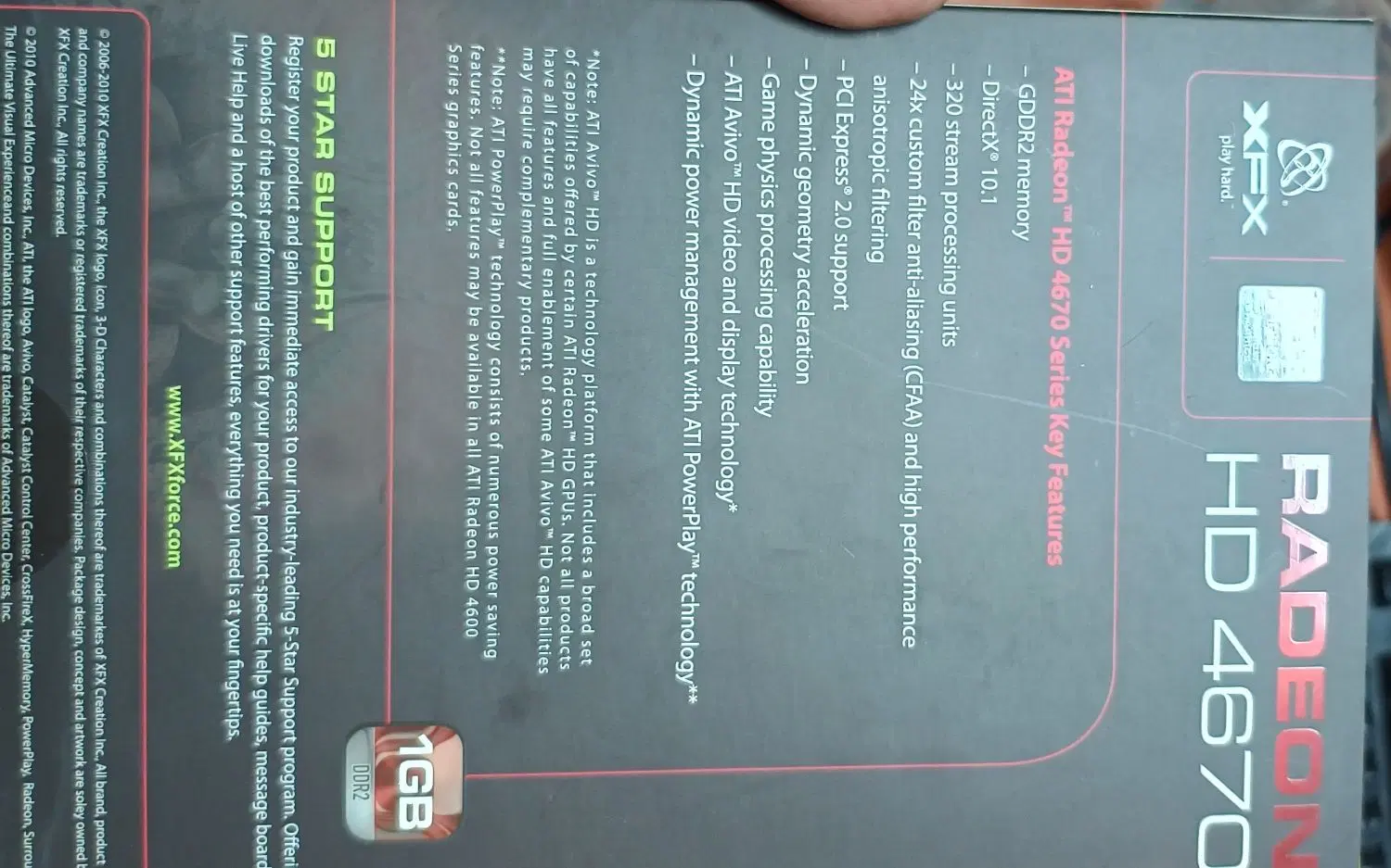 XFX ATI Radeon HD 4670 1GB|قطعات و لوازم جانبی رایانه|اسلامشهر, باغ فیض|دیوار