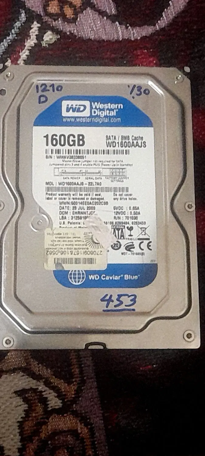 160GB|قطعات و لوازم جانبی رایانه|اهواز, ملاشیه|دیوار
