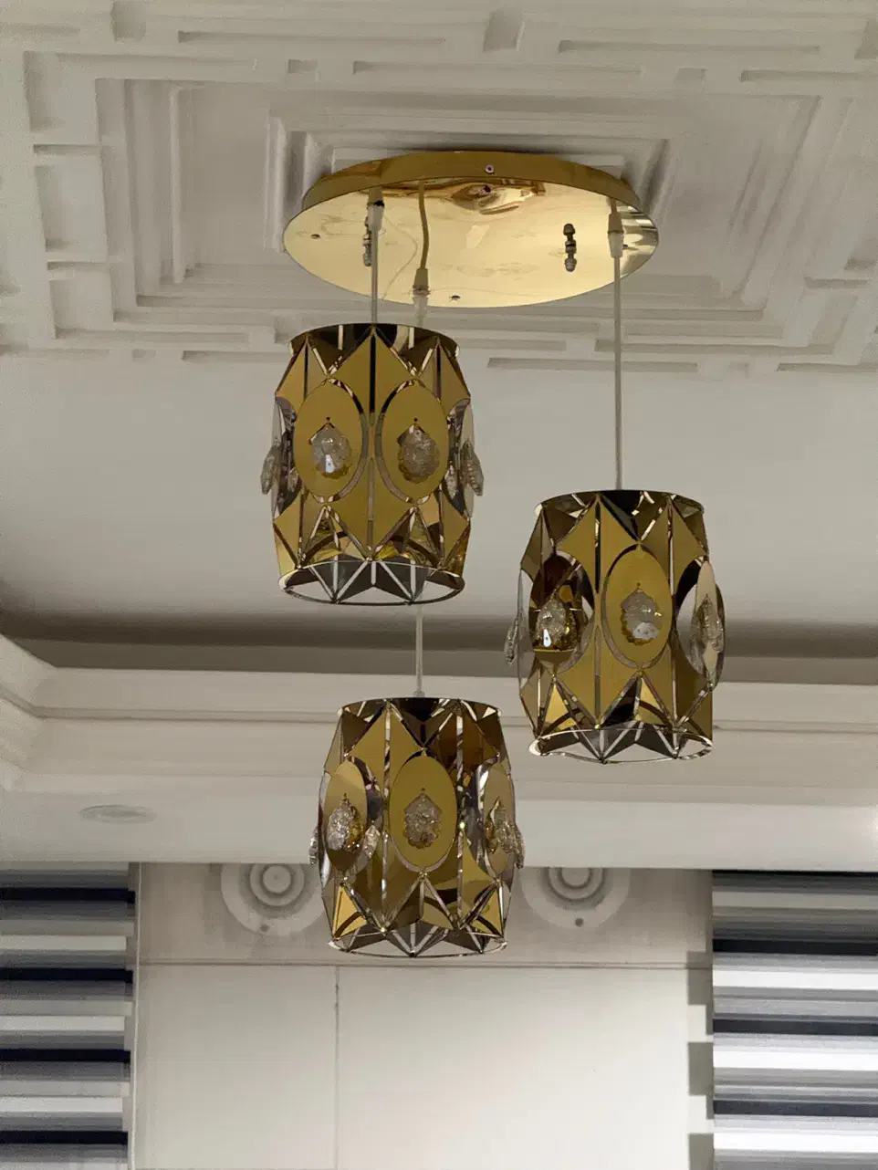 لوستر|لوستر و چراغ آویز|تهران, مینابی|دیوار