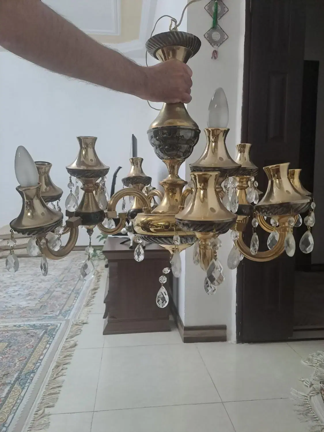 لوستر|لوستر و چراغ آویز|سنندج, |دیوار
