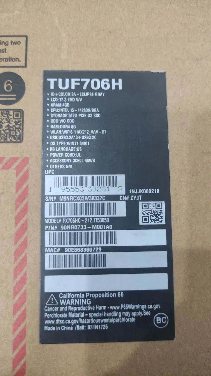 ASUS TUF F17 i5 RTX3050 16GB|رایانه همراه|تهران, مهرآباد|دیوار
