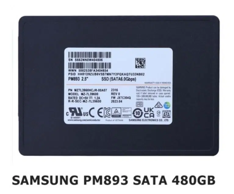 SAMSUNG SSD PM883 480GB SATA 6Gb|قطعات و لوازم جانبی رایانه|کرمانشاه, |دیوار