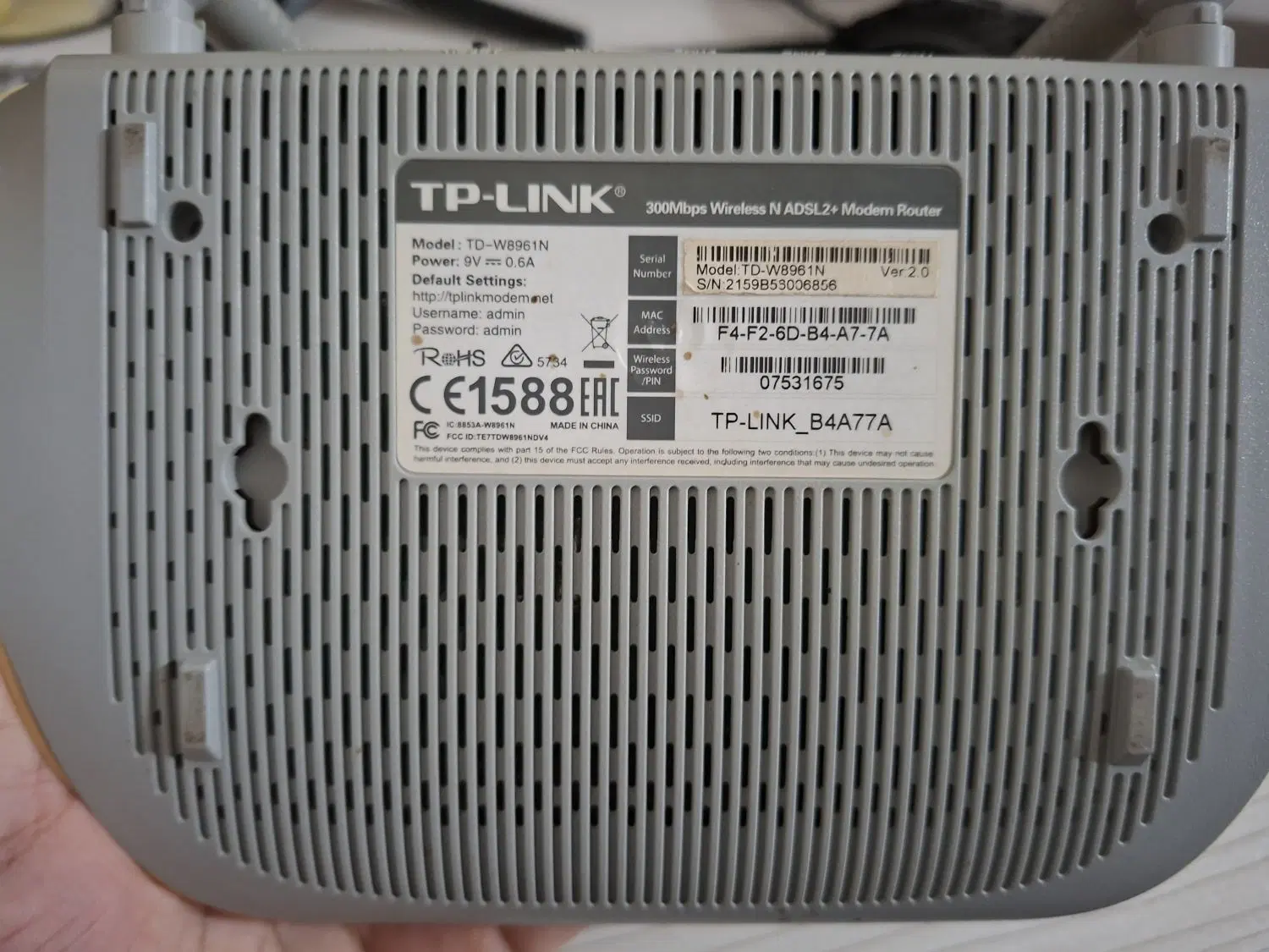 مودم tp link td-w8961n|مودم و تجهیزات شبکه|علیآباد کتول, |دیوار