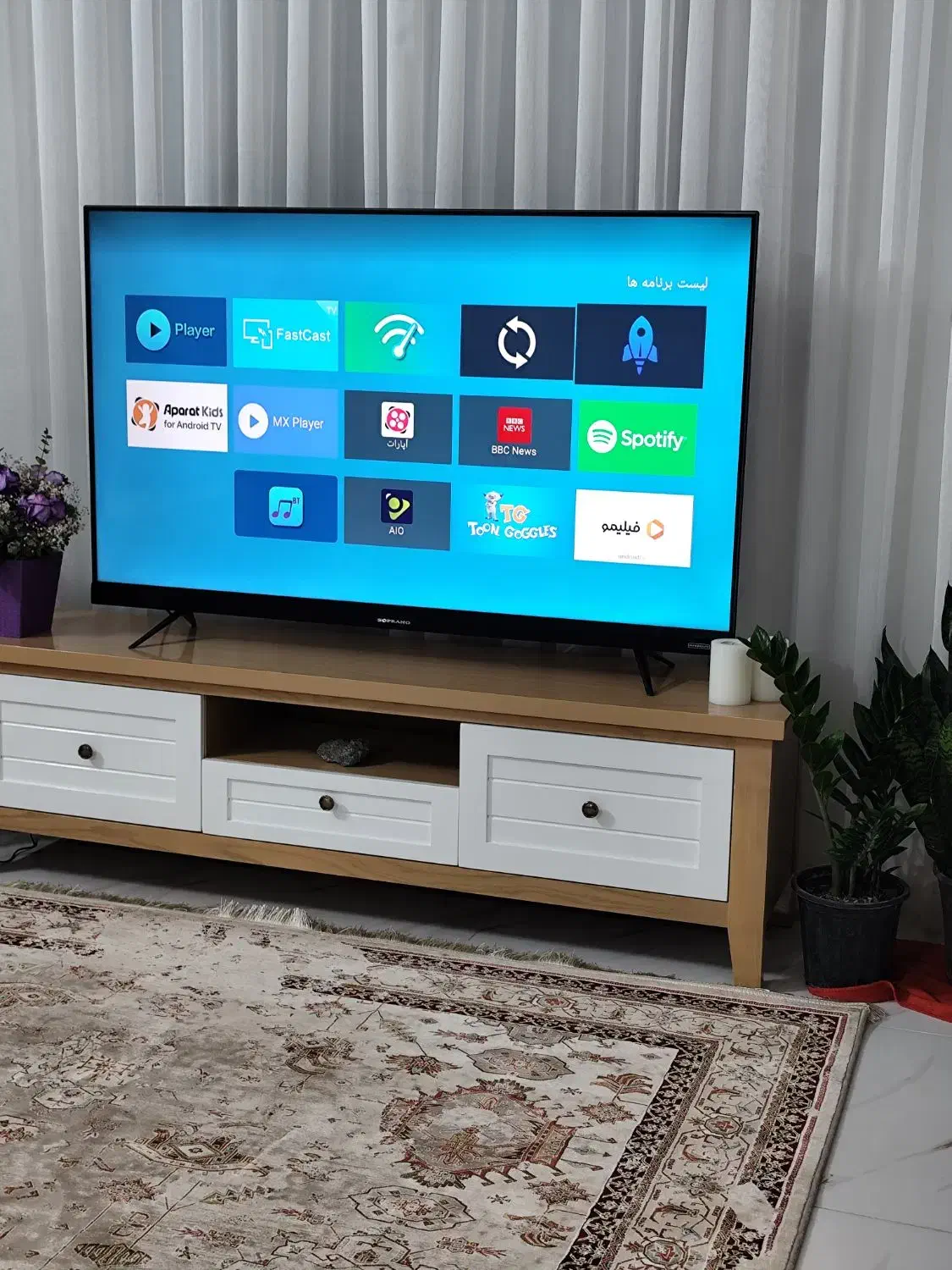 تلویزیون سوپرانو ۵۵ نو نو حتما توضیحات بخونید|تلویزیون و پروژکتور|الوند, |دیوار