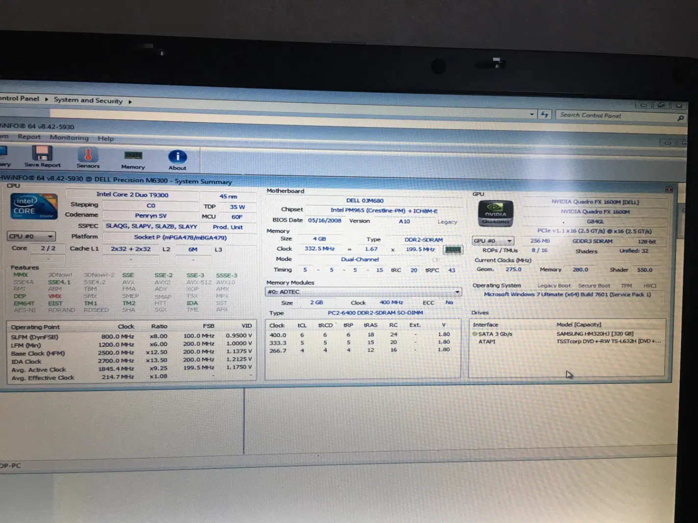 DELL PRECISION M6300|رایانه همراه|خمام, |دیوار