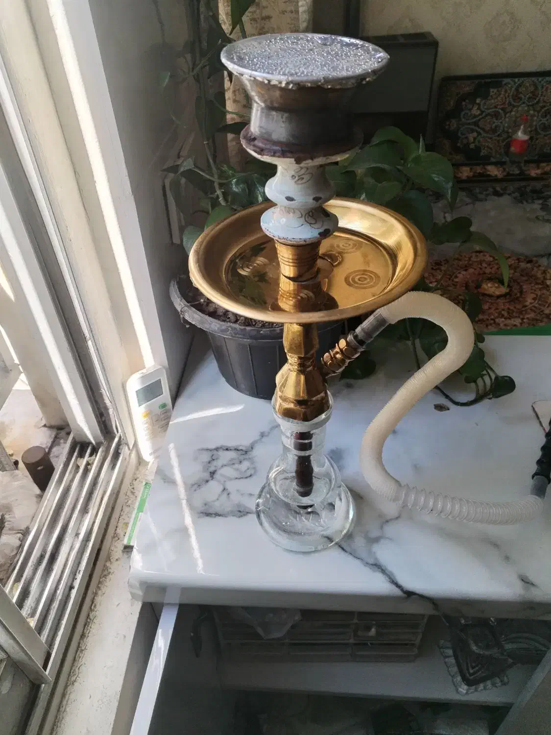 قلیان سیسمونی آکبند با ذغال سرخ کن|کلکسیون و سرگرمی|تهران, مختاری|دیوار