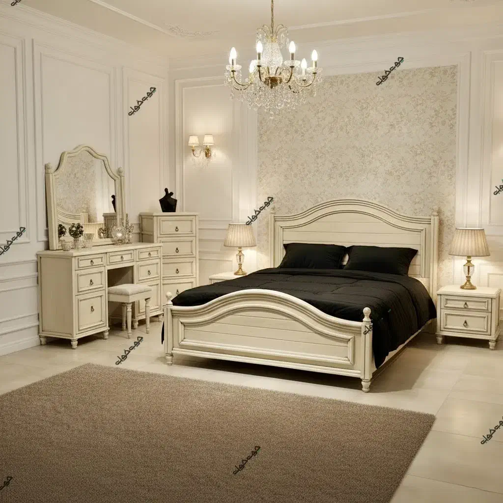 سرویس خواب دو نفره.تخت دونفره.تشک.میزارایش کد 2|تخت و سرویس خواب|مشهد, گرجی علیا|دیوار