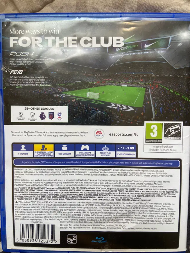 fc25 ps4|کنسول، بازی ویدئویی و آنلاین|تهران, قاسم‌آباد|دیوار