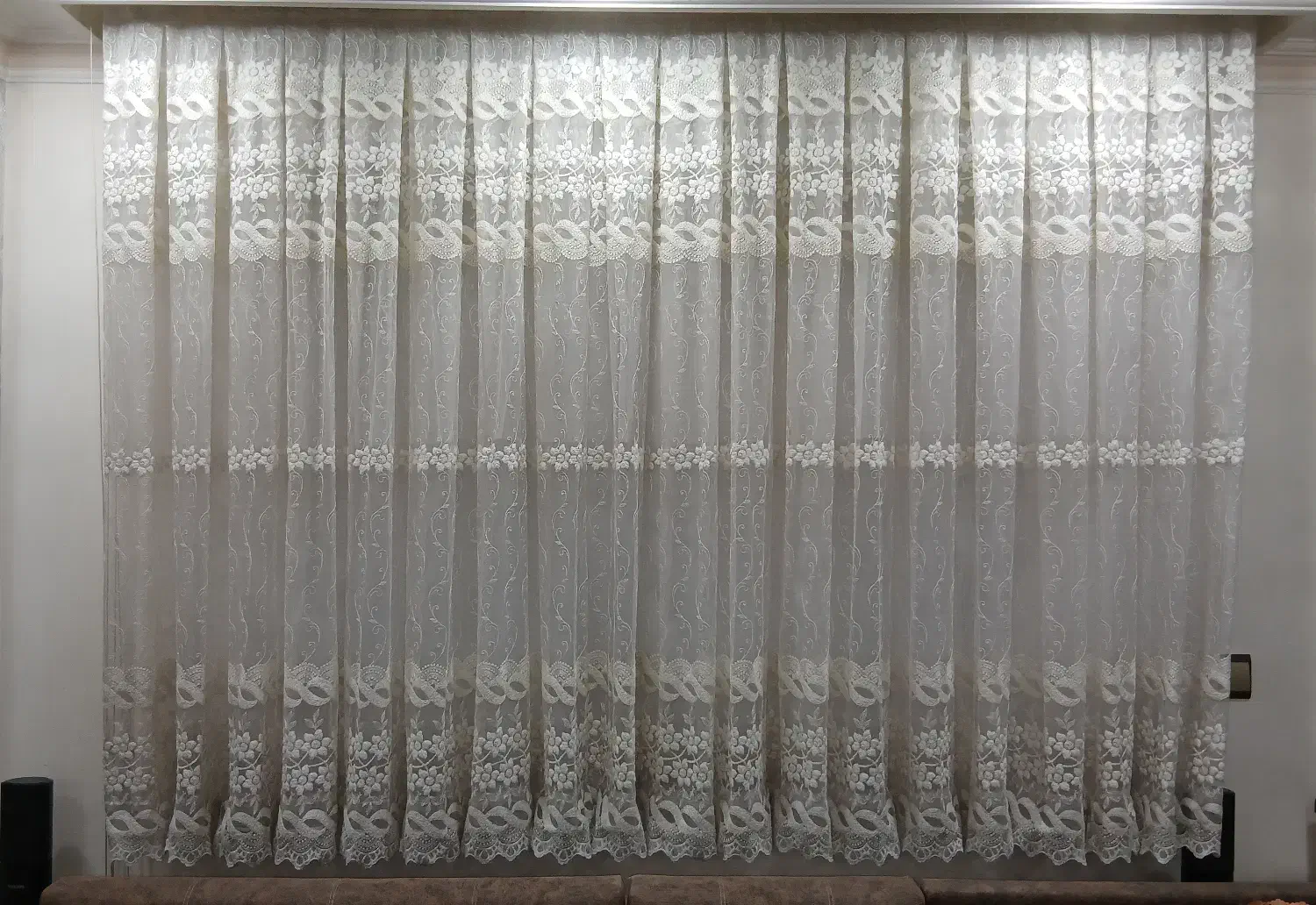 پرده حریر|پرده، رانر، رومیزی|تهران, شهرک فردوس (حسینی)|دیوار