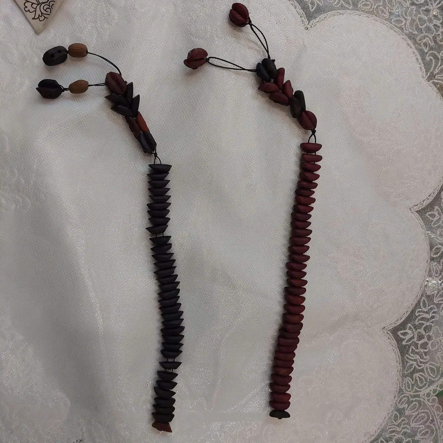 تسبیح هسته خرما و نقره کوب|کلکسیون اشیاء عتیقه|مشهد, چهارباغ|دیوار